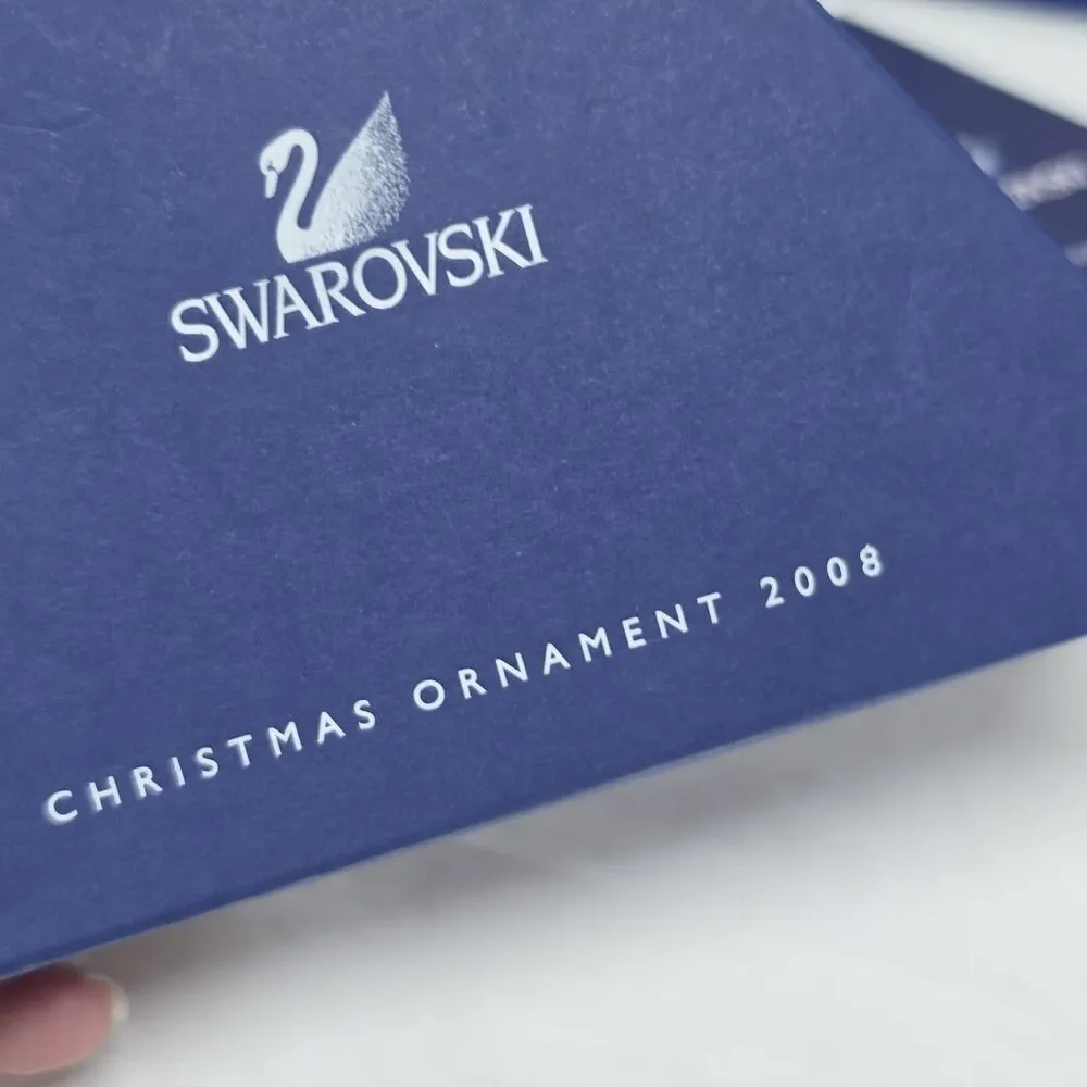 Swarovski Crystal 2008 Annual Edition Christmas Ornament Snowflake Star With Box